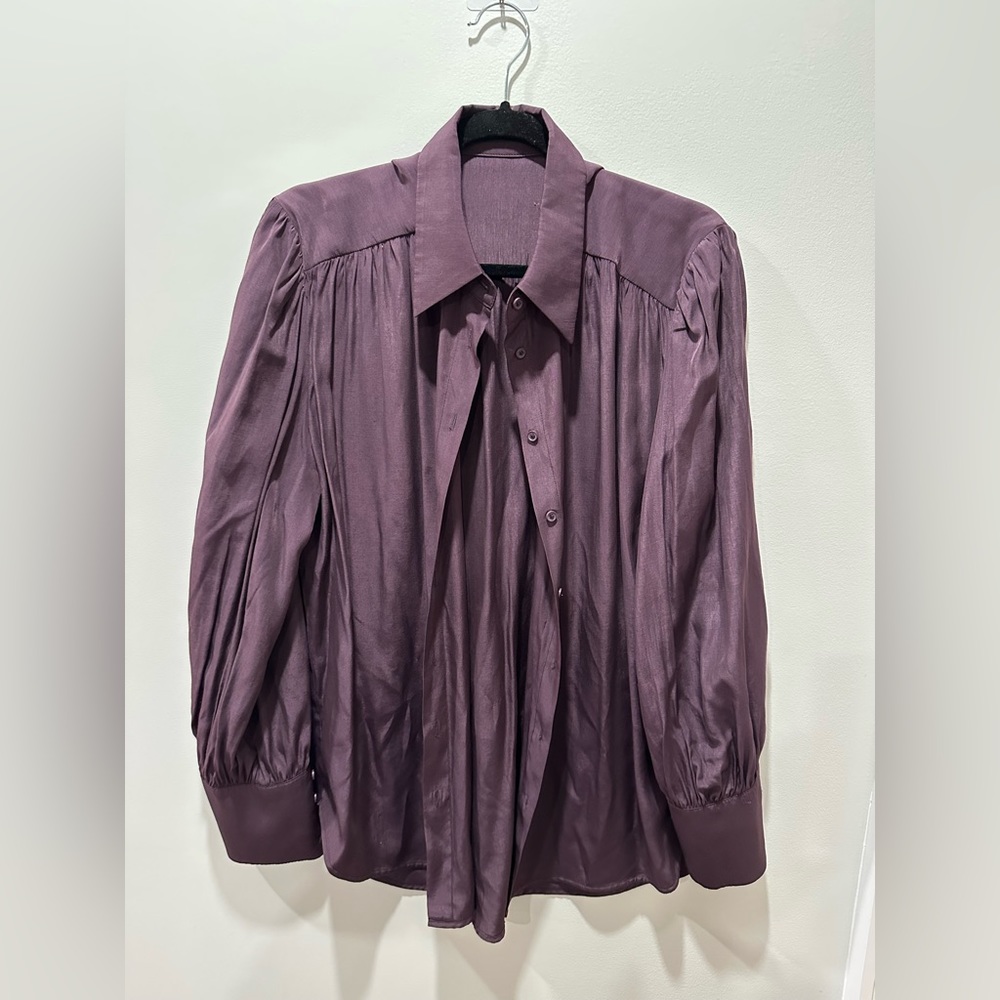 Sisley purple blouse size XL from Italy
